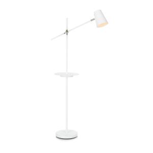 Stojaca lampa Linear nabíjacia stanica USB, biela