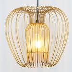 Závesná lampa Protetto, zlatá, Ø 34 cm