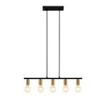 Lindby Peppina závesná lampa do jedálne, 5-pl.