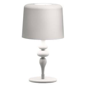 Stolná lampa Eva TL1 M, výška 53 cm biela matná