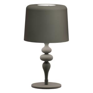 Stolná lampa Eva TL1 M, výška 53 cm tmavosivá