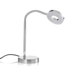 Pochrómovaná stolná LED lampa
