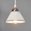 Závesná lampa NONNA z bielej keramiky