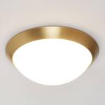 Stropná lampa Katrin IP44, mosadz