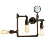 Nástenné svietidlo Amarcord, hrdzavo-hnedá, 3-pl.