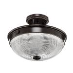 Sklenené stropné svietidlo Mantle bronzová úprava