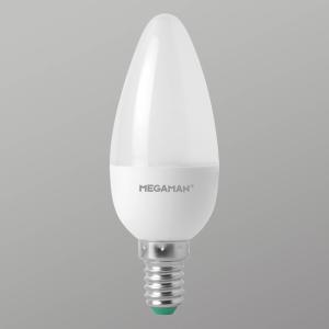 E14 3,5W sviečková LED žiarovka opál 2 800 K