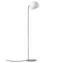 Nyta Tilt Globe Floor stojaca lampa oceľ biela