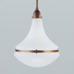 Závesná lampa Frida z mosadze, Ø 34 cm