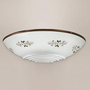 Nástenné svetlo Bassano keramika prisadené hnedé