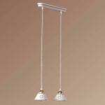 2-pl. závesná lampa NONNA z bielej keramiky