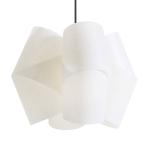 Závesná lampa Julii, bielo-antracitová, Ø 54 cm