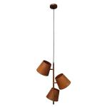 Závesná lampa Colt, 3-plameňová, patina
