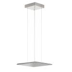 Štvorcové závesné LED svietidlo Pano, metalické