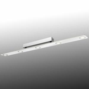 Predĺžené stropné LED svietidlo Pano, biele
