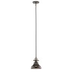 Závesná lampa Emery priemyselný štýl bronz Ø 20,3