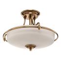 Stropné svietidlo Griffin s odstupom mosadz Ø 42cm