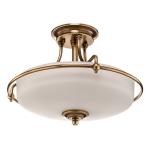 Stropné svietidlo Griffin s odstupom mosadz Ø 42cm