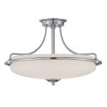 Stropné svietidlo Griffin s odstupom chróm Ø 57 cm