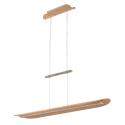 Závesné LED svietidlo Colombia XL prírodný dub