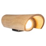 Nástenné LED svietidlo Colombia, prírodný dub