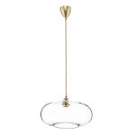 EBB & FLOW Horizon závesná lampa sklo číra Ø 36 cm