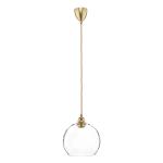 EBB & FLOW Rowan závesná lampa číre sklo zlato Ø22