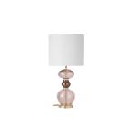 EBB & FLOW Futura stolná lampa Marl biela obsidián