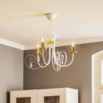 Visiaci luster Foreman 3, 3-plameňový bielo-medený