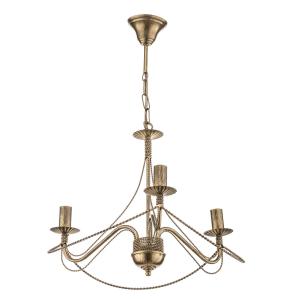 Visiaci luster Tori 3, troj-plameňový, zlatý