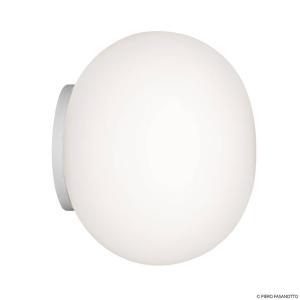 FLOS Mini Glo-Ball zrkadlové nástenné svetlo biele