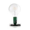 FLOS Lampadina stolná LED, zelená, stojan čierny