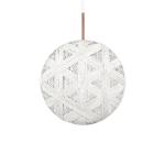 Forestier Chanpen M Hexagonal závesná lampa biela