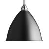 GUBI Bestlite BL9 závesná lampa Ø16cm chróm/čierna