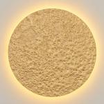 Nástenné LED svietidlo Meteor, Ø 55 cm, zlato