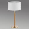 Drevená stolná lampa Lignum tienidlo chinc mosadz