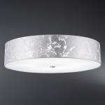 Stropné svietidlo Loop tienidlo lístkové striebro