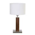 HerzBlut Dana stolná lampa drevená základňa orech