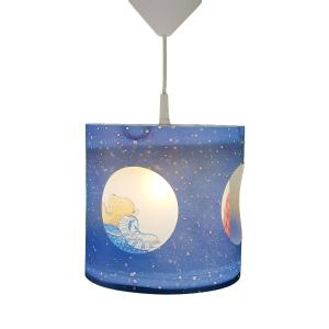Otočná závesná lampa Medvedík, modrá
