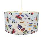 Závesná lampa Vozidlá modrá