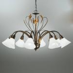 Vznešená závesná lampa CAMPANA 8-plameňová