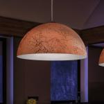 Závesná lampa Cult vintage, meď, Ø 50 cm