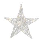 Päťcípa akrylová hviezda Ingar s LED