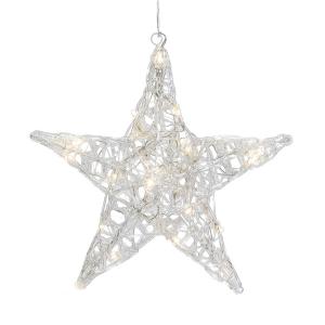 Päťcípa akrylová hviezda Ingar s LED