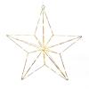 LED dekoratívne svetlo strieborná hviezda 37x36 cm