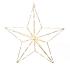 LED dekoratívne svetlo strieborná hviezda 37x36 cm