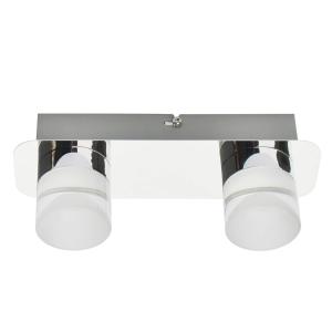 Stropné LED svietidlo Stefanie, 2-pl., chróm