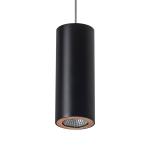 LEDS-C4 Pipe závesná lampa, čierno-zlatá