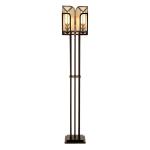 V štýle Tiffany navrhnutá stojaca lampa Madison