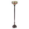 Stojaca lampa 6025 sklenené tienidlo štýl Tiffany